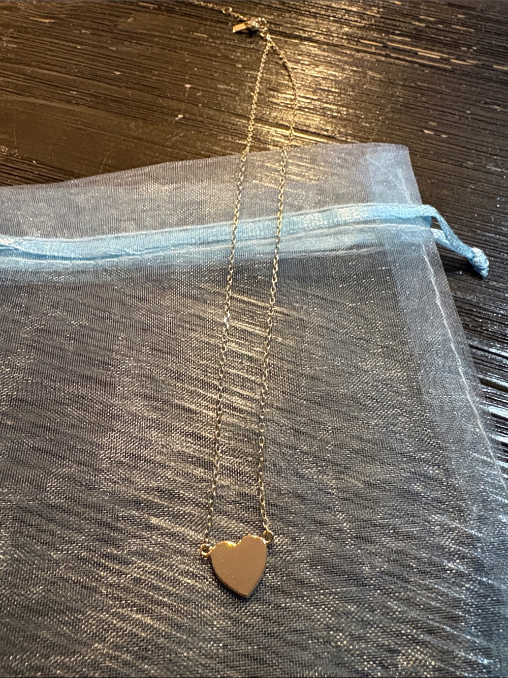 NEW Melinda Maria Gold Heart Pendant Necklace
